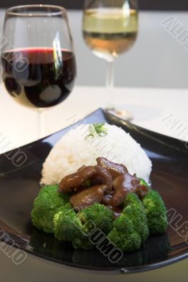 Beef Broccoli with Rice