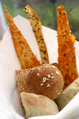 Assortment of breads