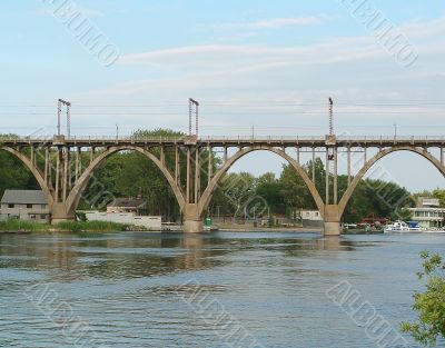 The railway bridge