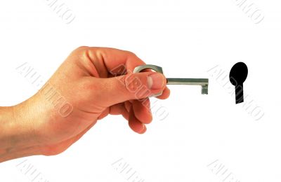 hand and key