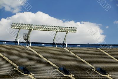 Stadium Lights and a Cloud