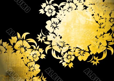 floral style backgrounds frame