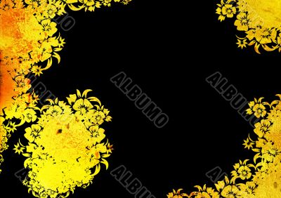 floral style backgrounds frame