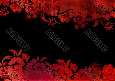 floral style backgrounds frame