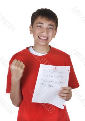 Boy with an A