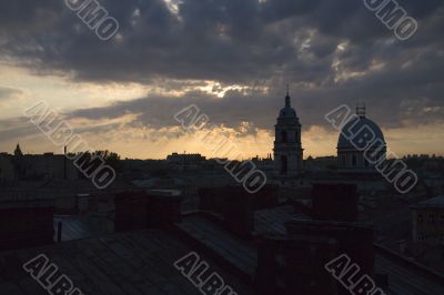 mystery of Petersburg`s roofs