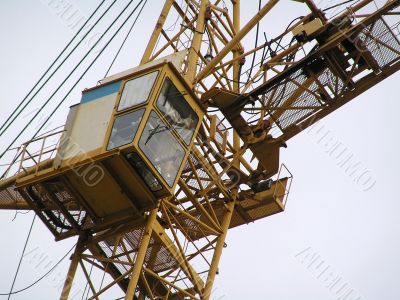 Cabin of the tower crane
