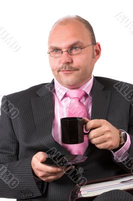 Bored businessman