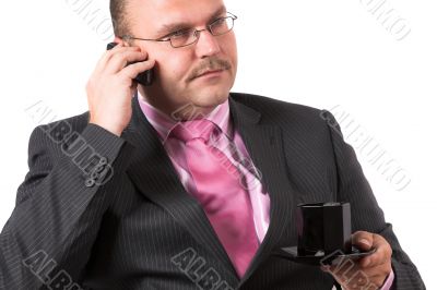 On the phone