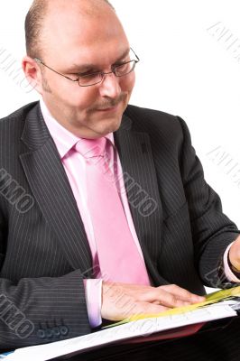 Businessman at work