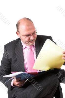 Organizing his files