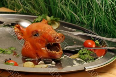 Head of a pig