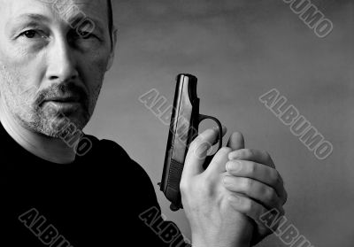 Man with gun
