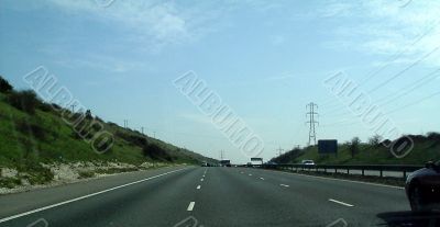 on the road