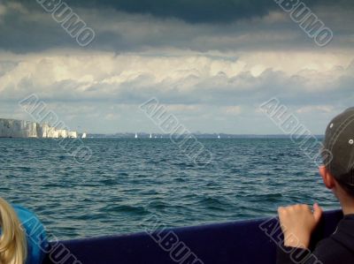 looking to sea from a boat