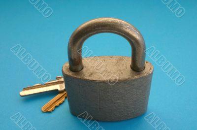padlock and key