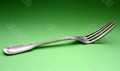 old silver fork