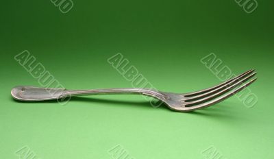 old silver fork