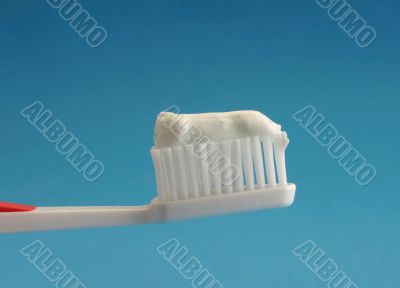 Toothbrush with toothpaste