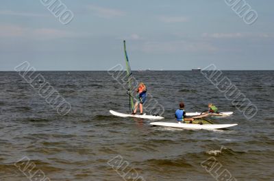 windsurfing lesson