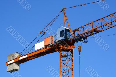 orange crane