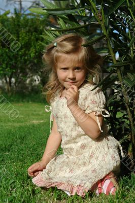 girl on grass