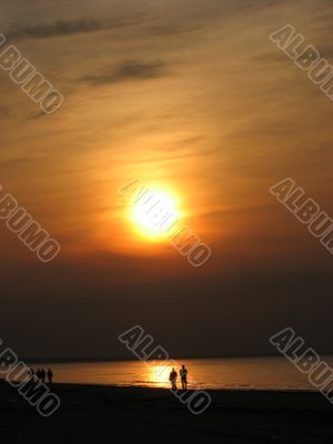 Sunset on the beach