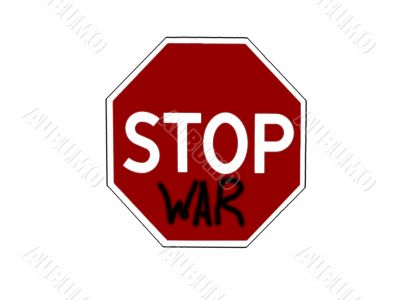 Stop sign with graffiti