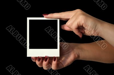 blank photo frame