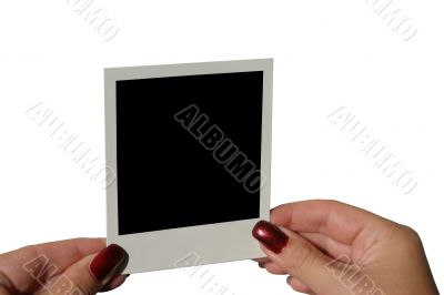 blank photo frame