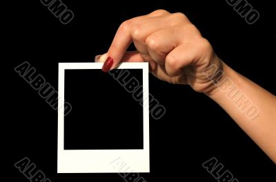 blank photo frame