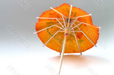 orange cocktail umbrella