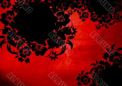floral style backgrounds frame