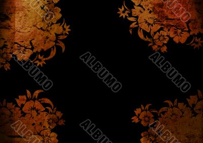 floral style backgrounds frame