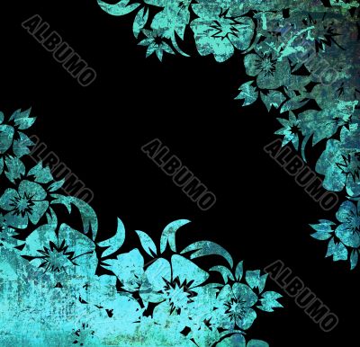 floral style backgrounds frame