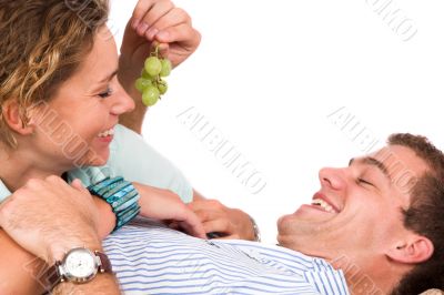 Teasing with grapes
