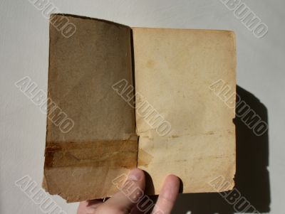 old blank book
