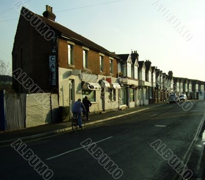empty morning winter street