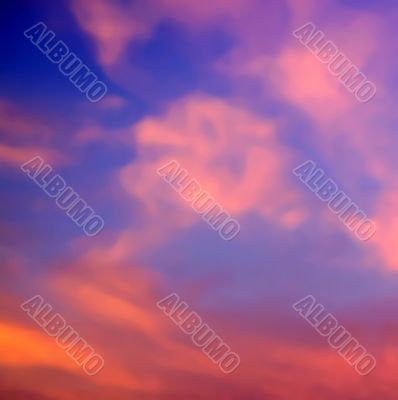 orange pink blue