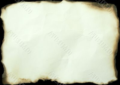 burned paper