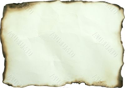 burned paper