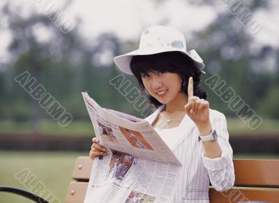 Aisan Young Woman