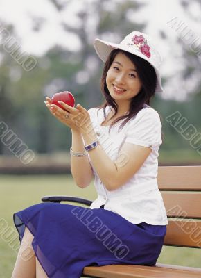 Aisan Young Woman