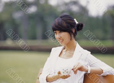 Aisan Young Woman