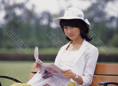 Aisan Young Woman