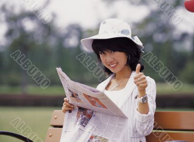 Aisan Young Woman