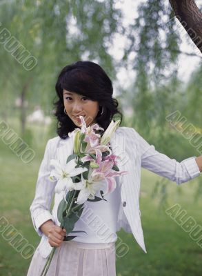 Aisan Young Woman