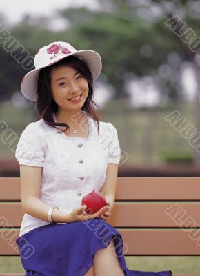 Aisan Young Woman