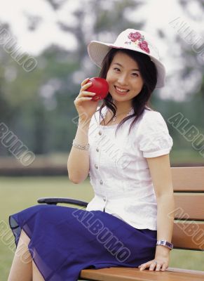 Aisan Young Woman