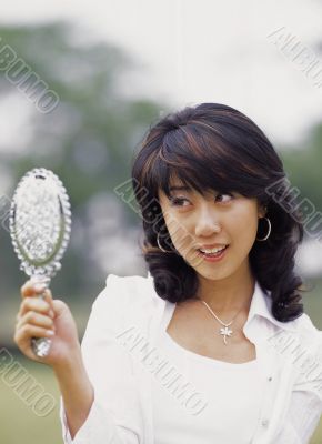 Aisan Young Woman